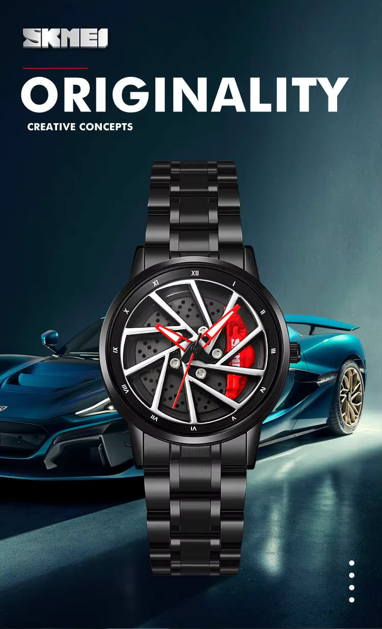 RELOJ GIRATORIO CASUAL| AUTOS DE CARRERAS RIN