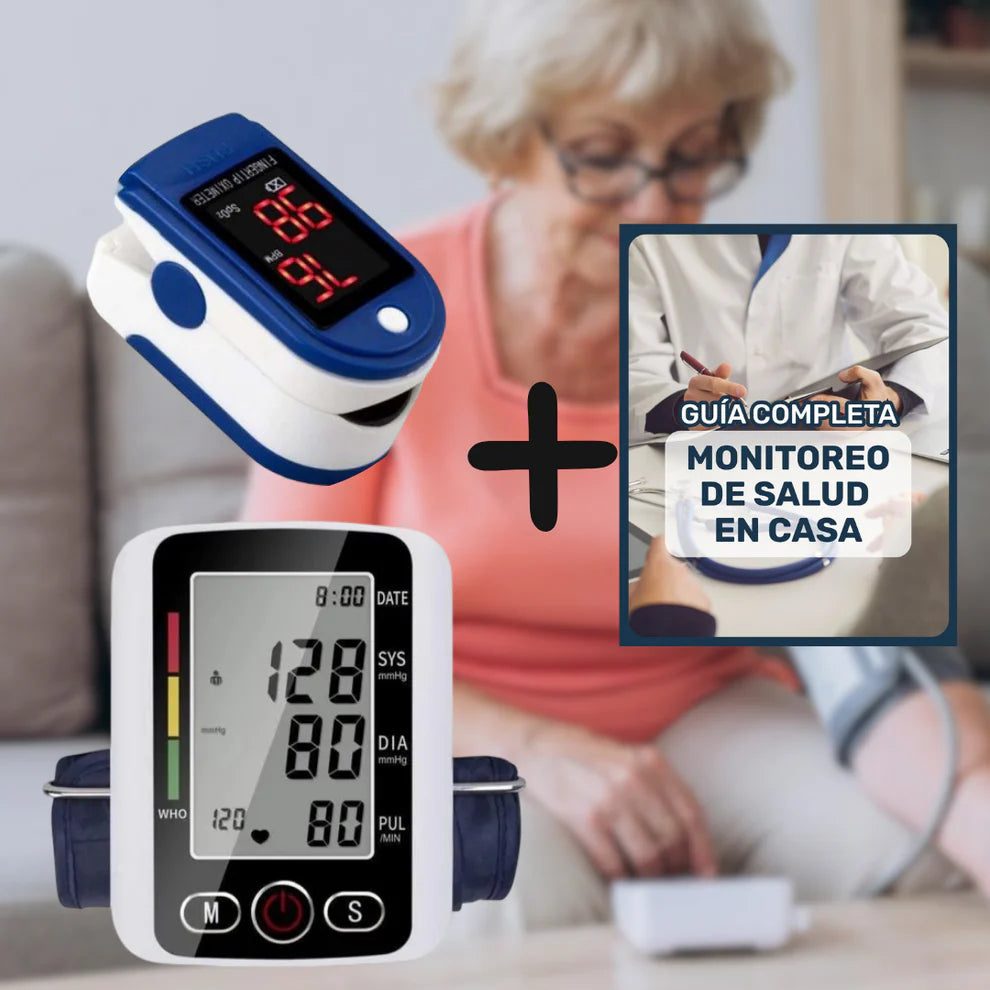 Kit Oxímetro + Tensiómetro- Monitoreá tu salud cuando querás