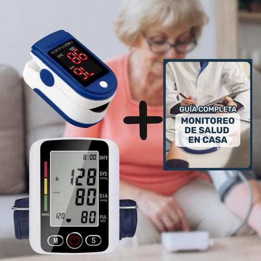 Kit Oxímetro + Tensiómetro- Monitoreá tu salud cuando querás